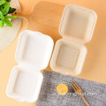 Sockerrör biologiskt nedbrytbar bagasse hamburger takeaway box